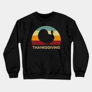 Retro Sunset - WKRP Thanksgiving Gift Crewneck Sweatshirt